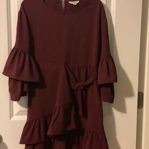 Habitual - Girls maroon dress